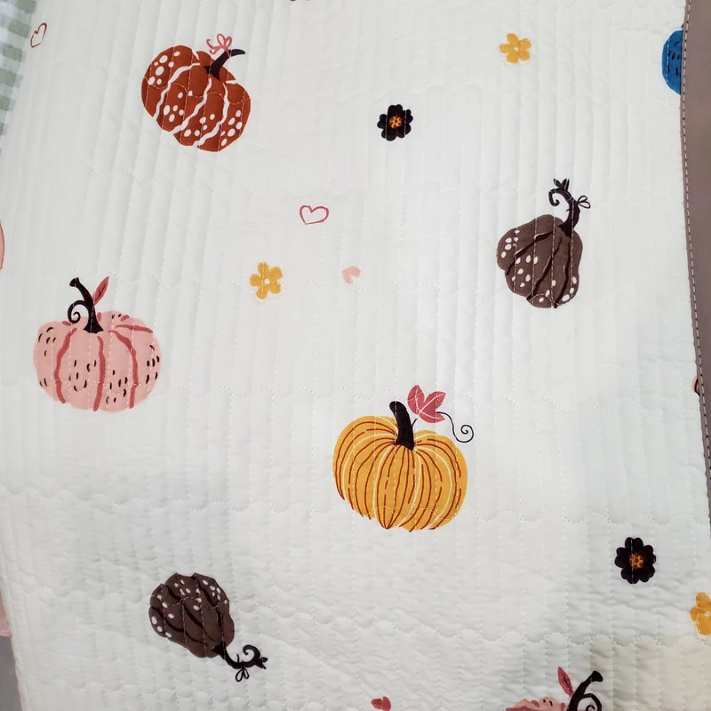 [多宝南瓜]90*220cm亲肤多功能通用双面水洗棉加厚双面绗缝床盖沙