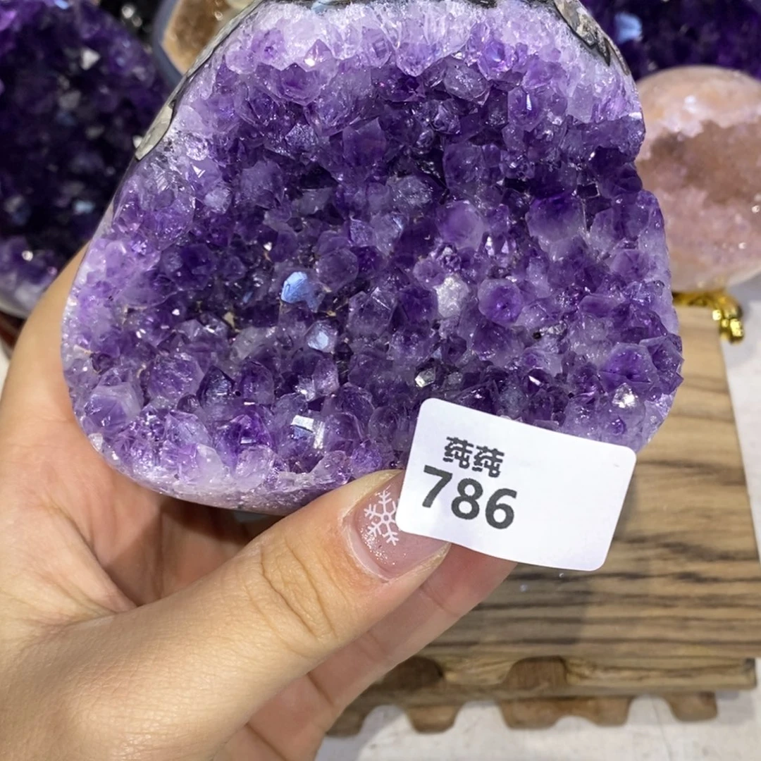 大型摆件（非配饰）紫晶未镶嵌平板