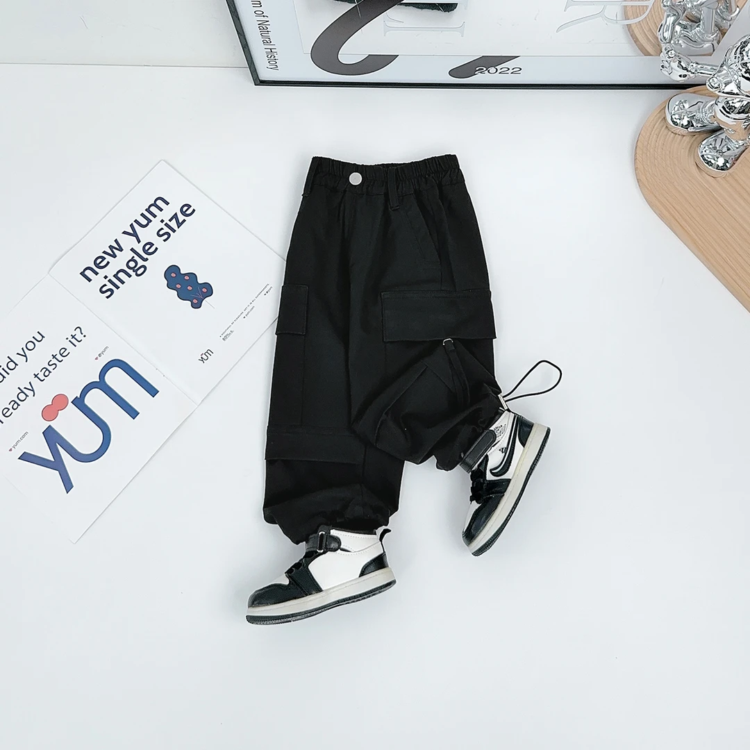 男童裤子薄款休闲裤工装防蚊长裤儿童宽松潮CXF3633 悠悠童话童装