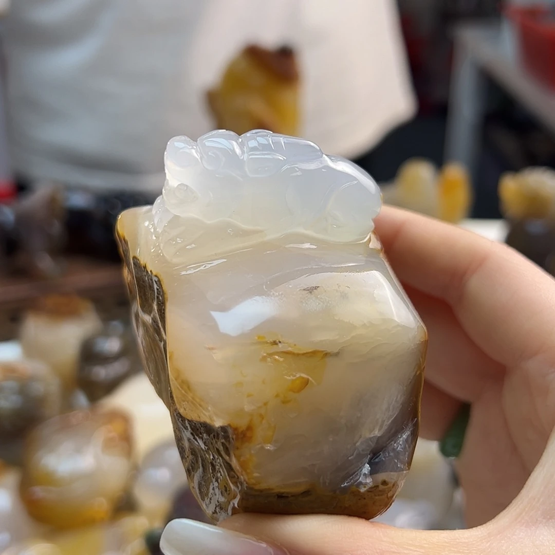 玛瑙/玉髓未镶嵌吊坠(不含链)