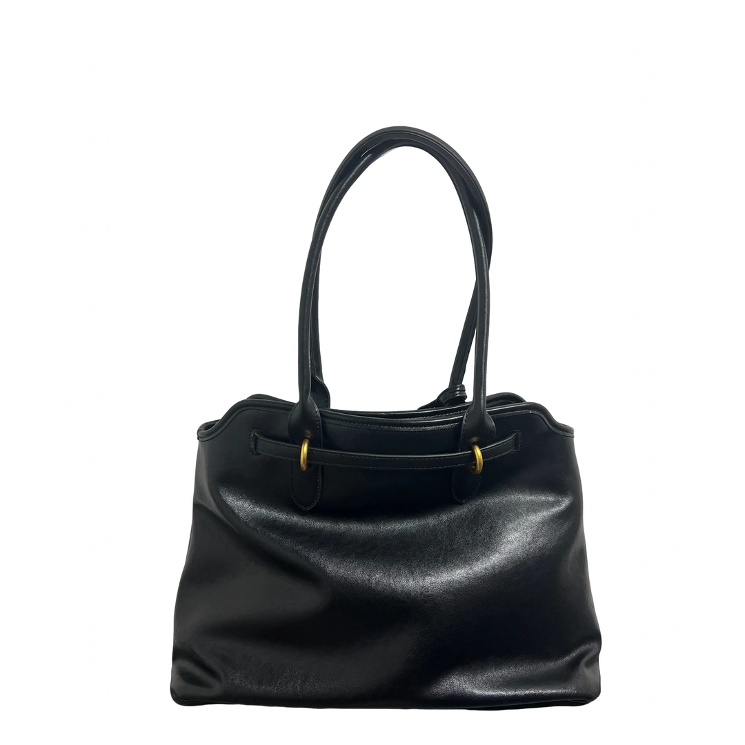 {点心}2025新款高奢百搭单肩腋下通勤女包 1059-黑色 40*13*30