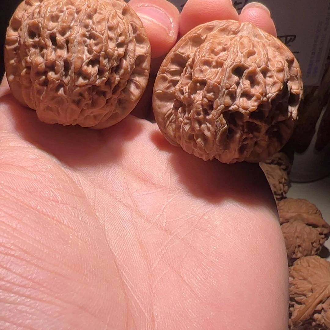 詩***方把件文玩核桃40尺血麒麟