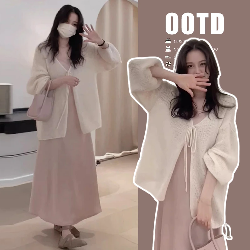 孕妇装春秋款连衣裙宽松怀孕妈妈春装裙子遮肚子衣服春季上衣开衫