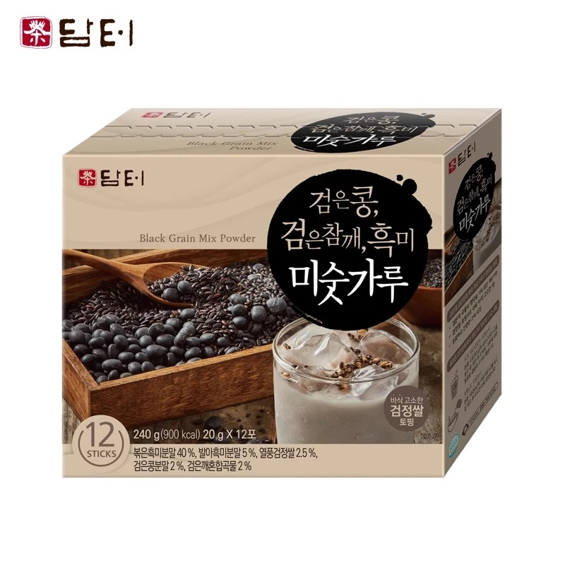 丹特牌黑豆黑芝麻黑米谷物粉240g(20g*12包）