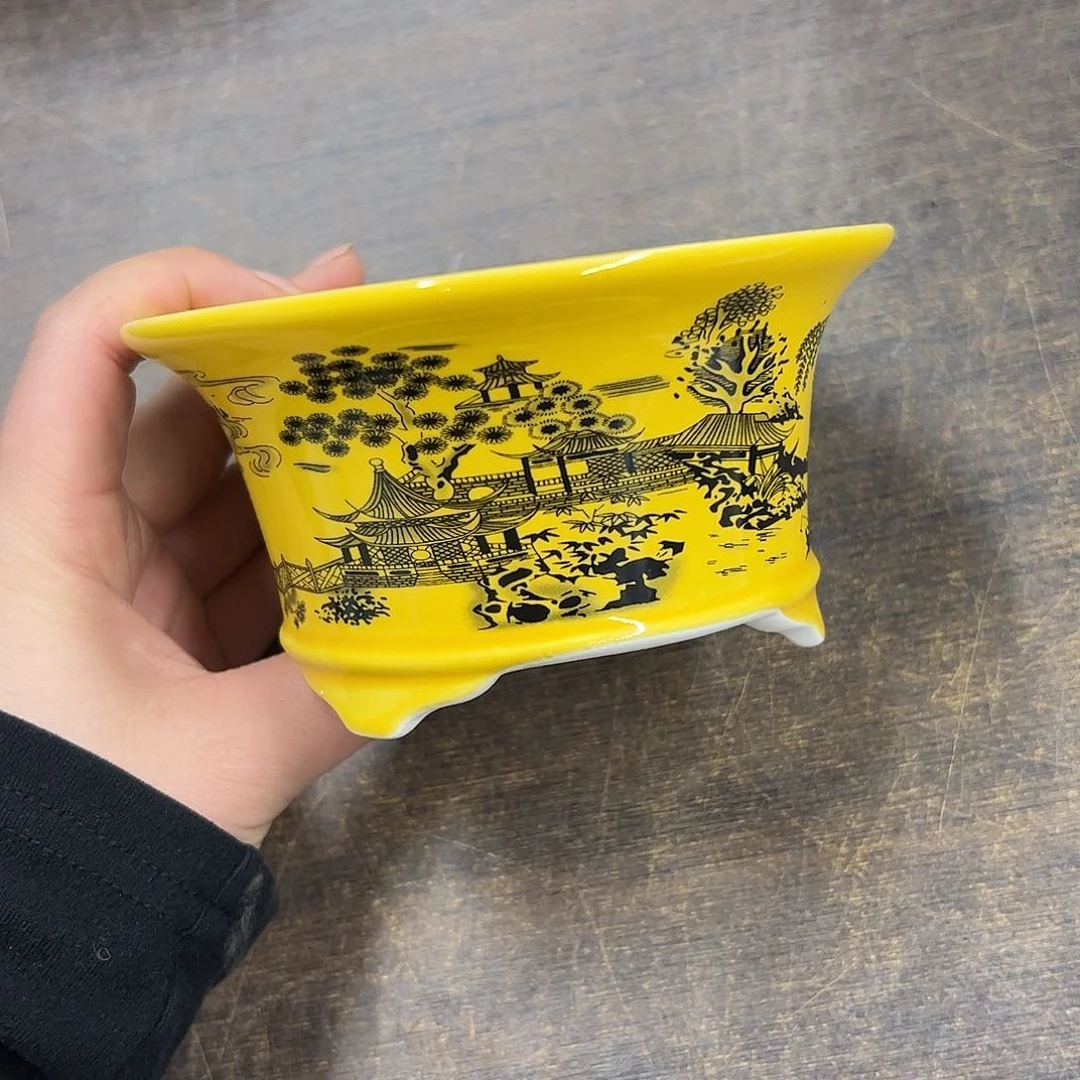 紫砂花盆649号微瑕13/6.5cm