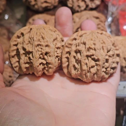 吊坠文玩核桃44.6白狮子