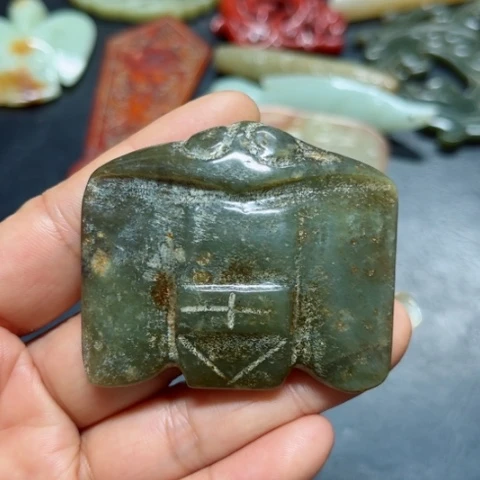 吊坠白玉菩提把件