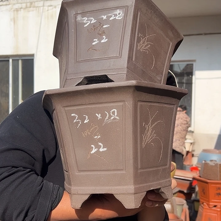 紫砂花盆紫砂花盆