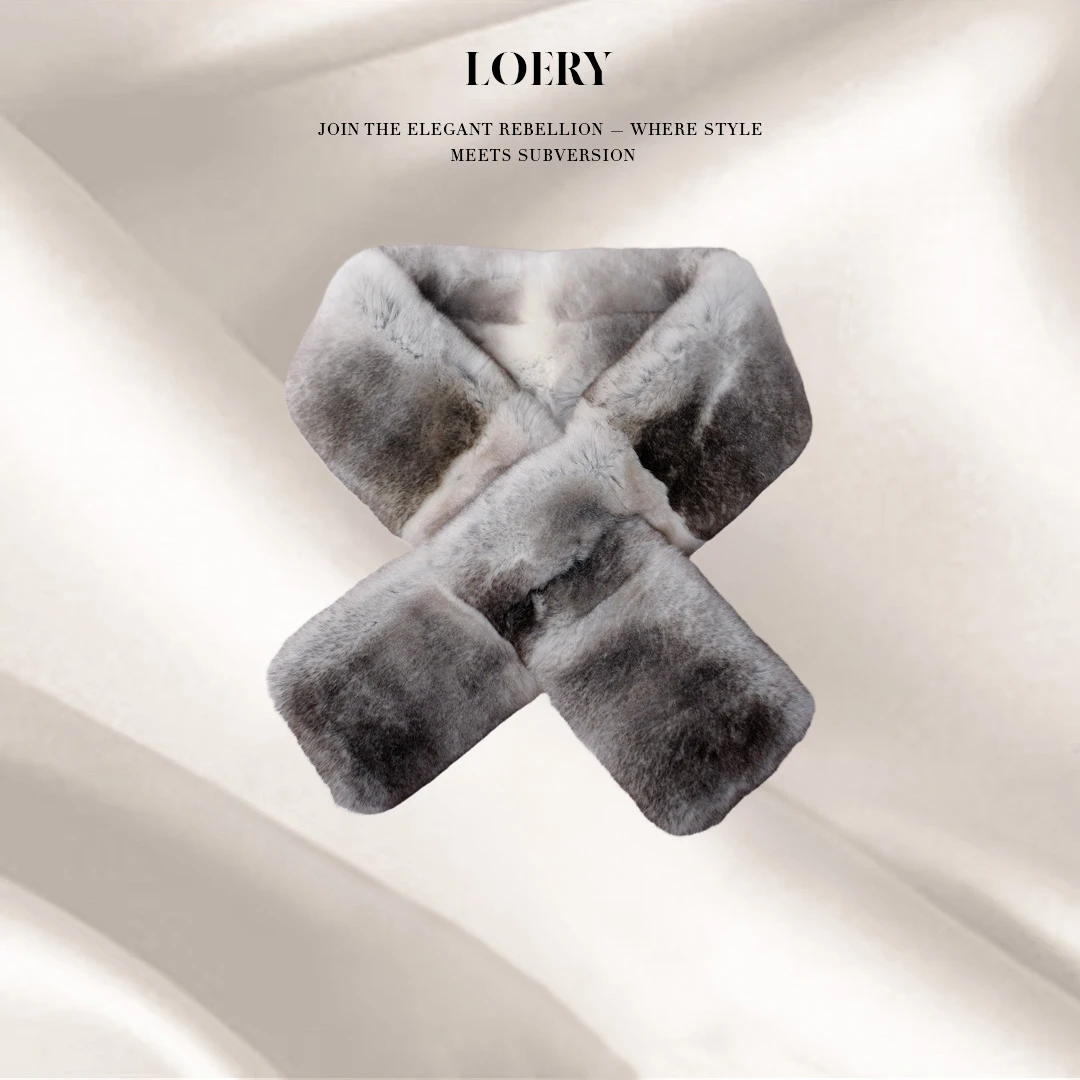 LOERY【龙猫围巾】龙猫纹进口保暖双面毛绒围巾-115086