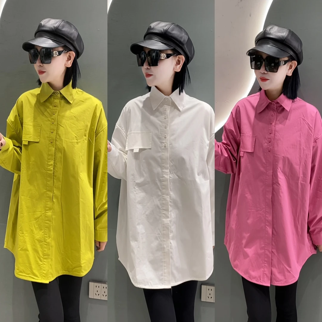 阿珍服饰店 新款时尚百搭加绒衬衣#096