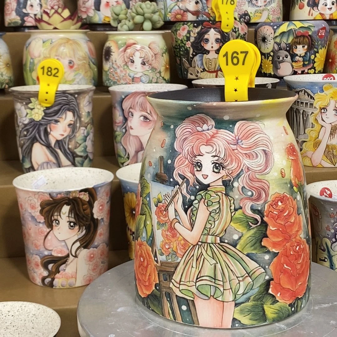 景德镇精品花盆12/17.5
