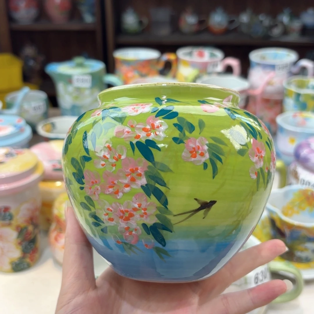 景德镇手绘高温釉下彩陶瓷茶具