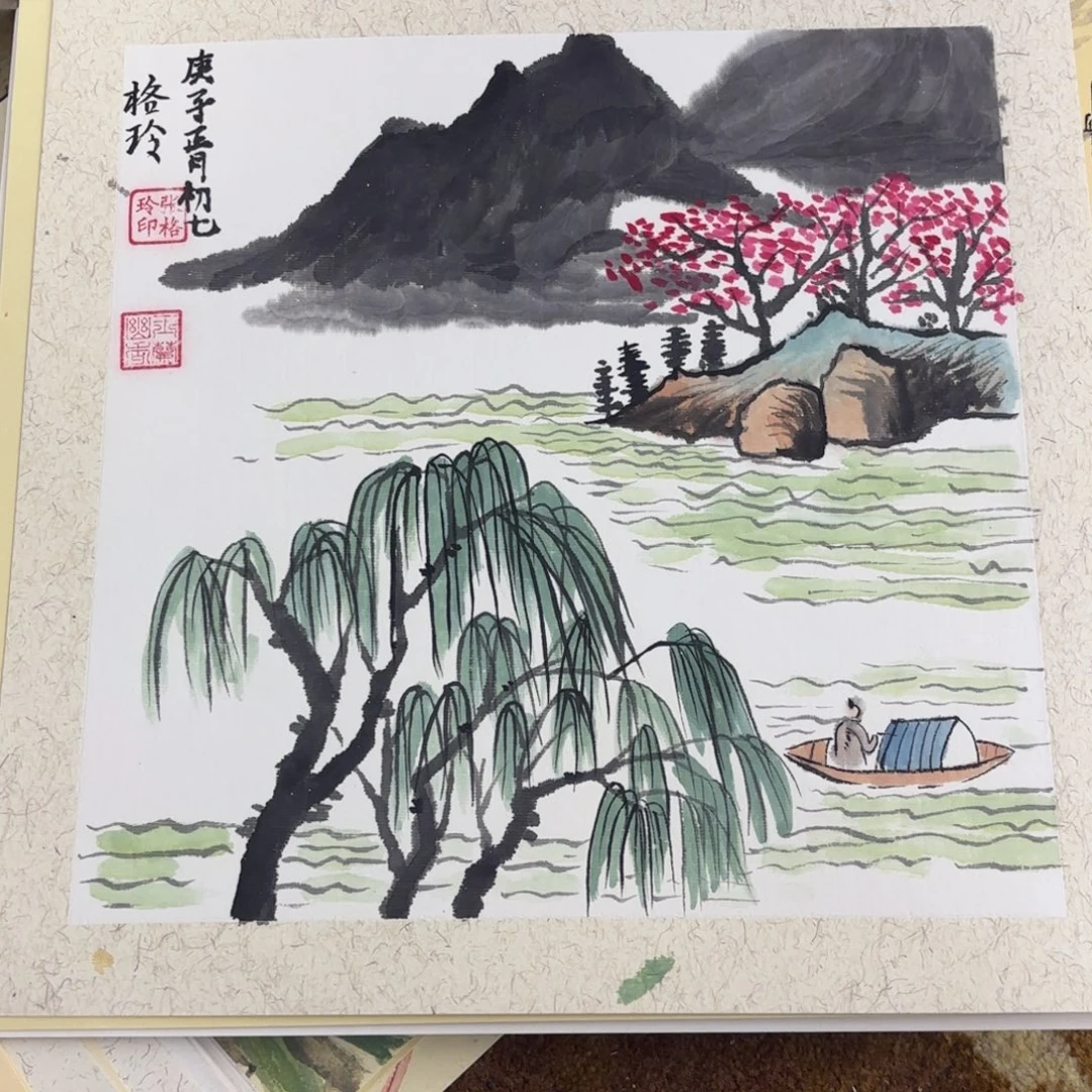 国画国画老师作品刘