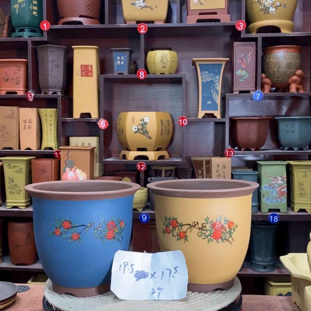 紫砂艺术紫砂花盆