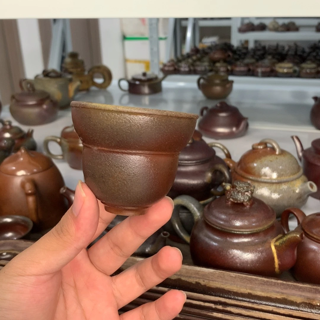 茶壶紫砂纯自然柴烧