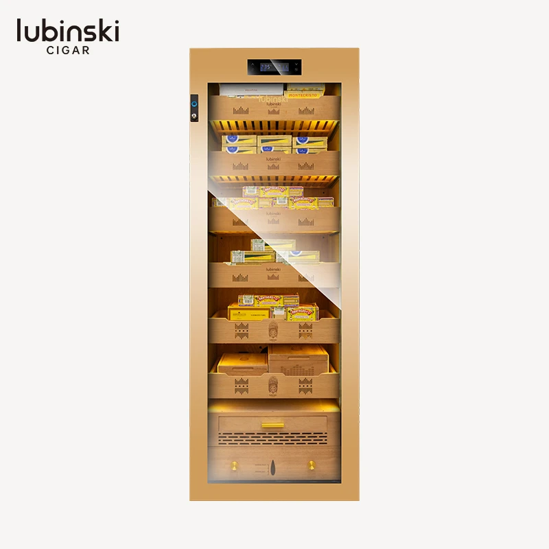 LUBINSKI 电子恒温恒湿除氨雪松木雪茄柜 RA-666