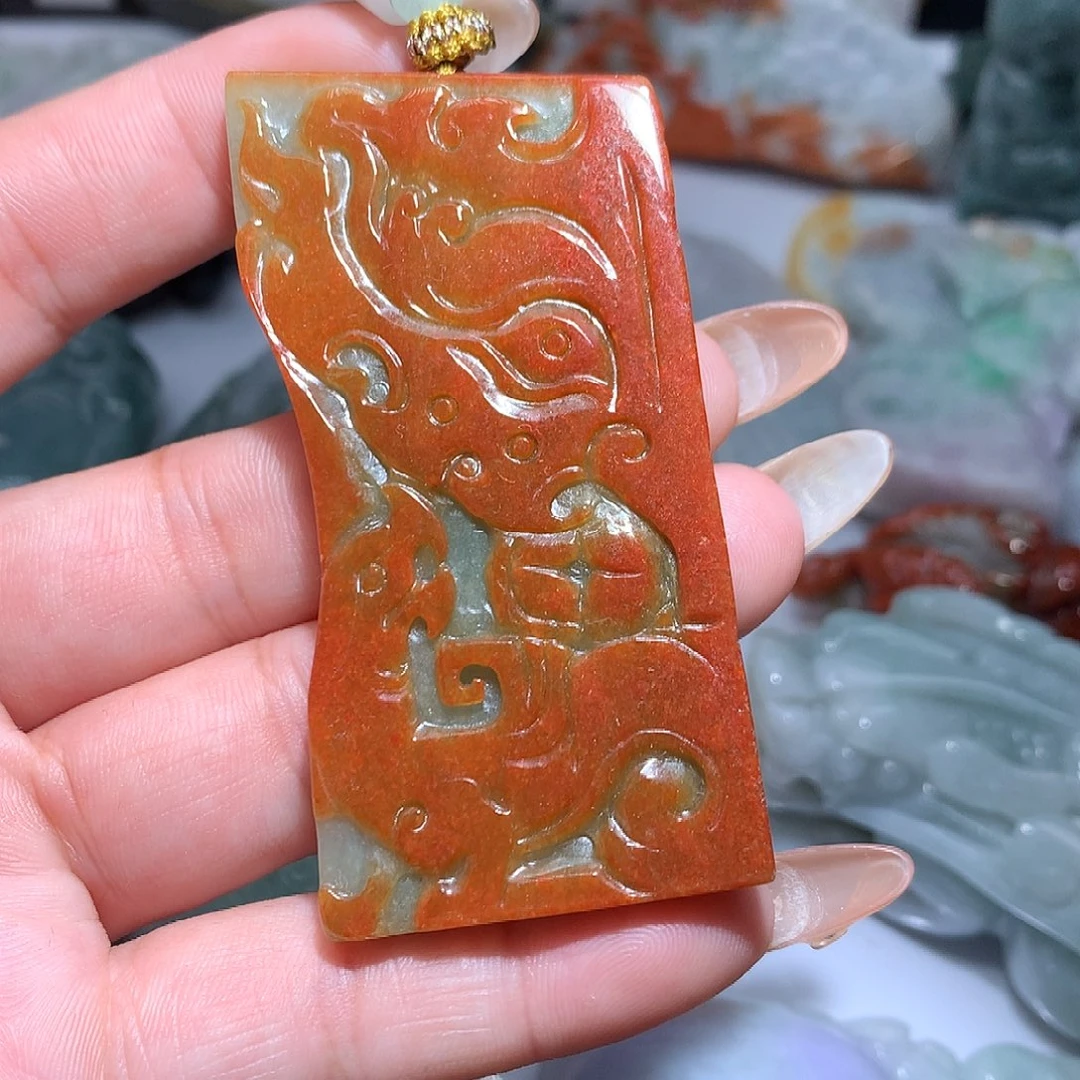 翡翠未镶嵌颈饰保真天然A货翡翠