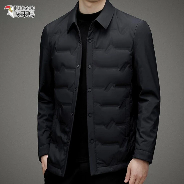 TUCANO/啄木鳥男士商务棉衣棉服轻薄休闲冬季保暖修身夹克外套