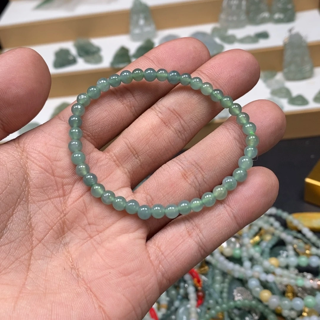 翡翠未镶嵌手链天然a货翡翠67