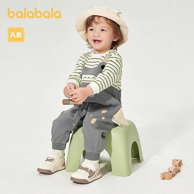 巴拉巴拉婴儿连体衣新生儿哈衣爬服抱衣2025春新款萌