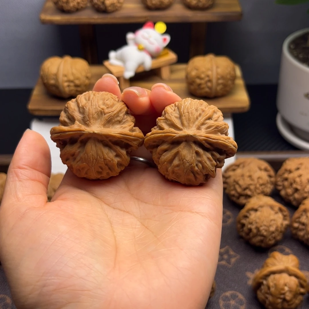 把件文玩核桃宫灯 44 全品白茬
