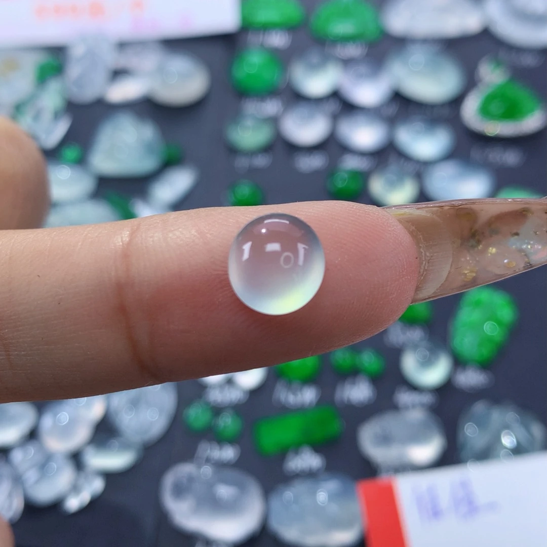 翡翠颈饰未镶嵌纯天然缅甸A货翡翠