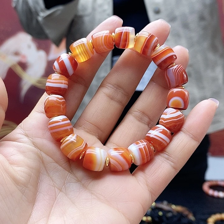 香****玛瑙/玉髓合金颈饰
