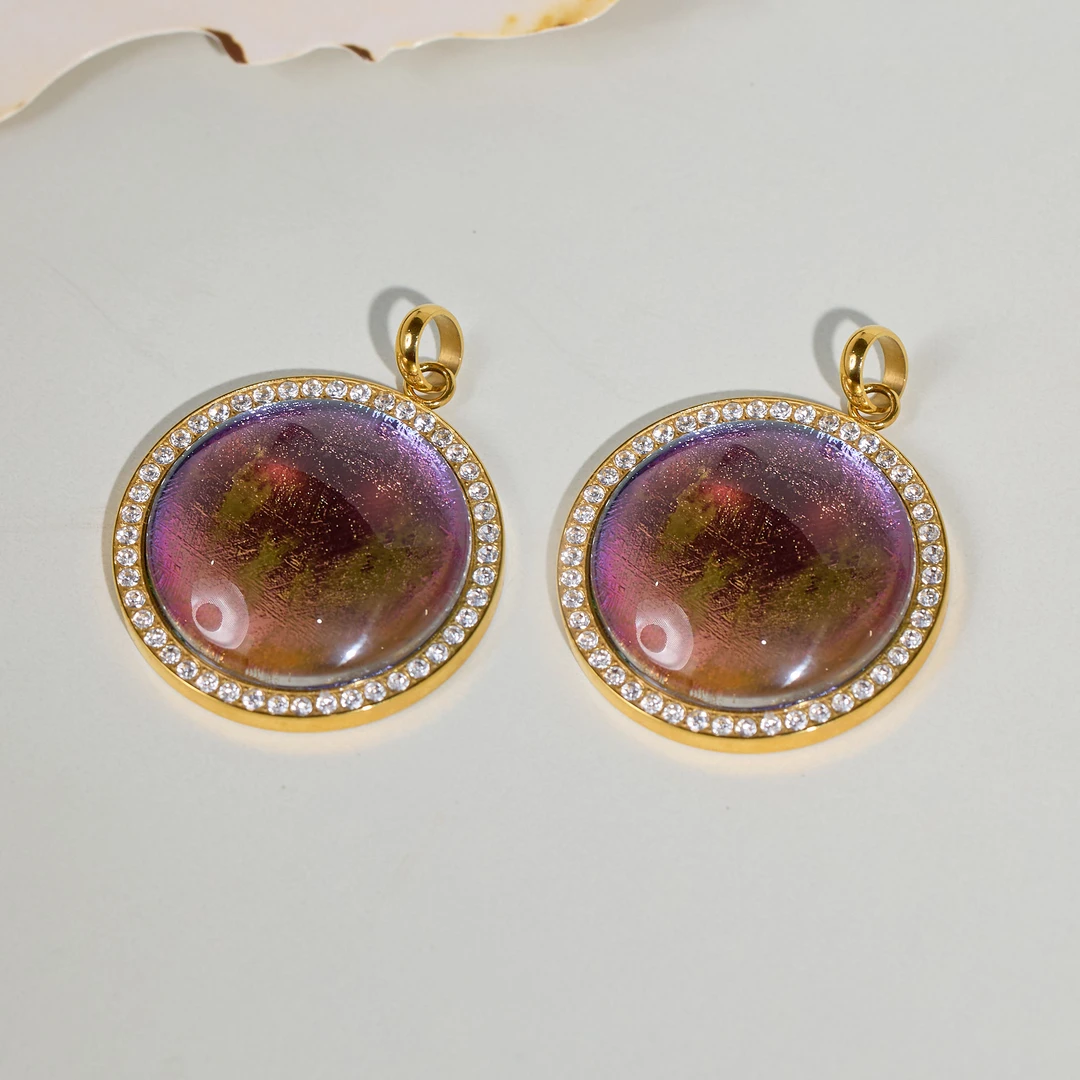 【歪歪】陨石同心圆吊坠 (多样性发一）XB-J3011