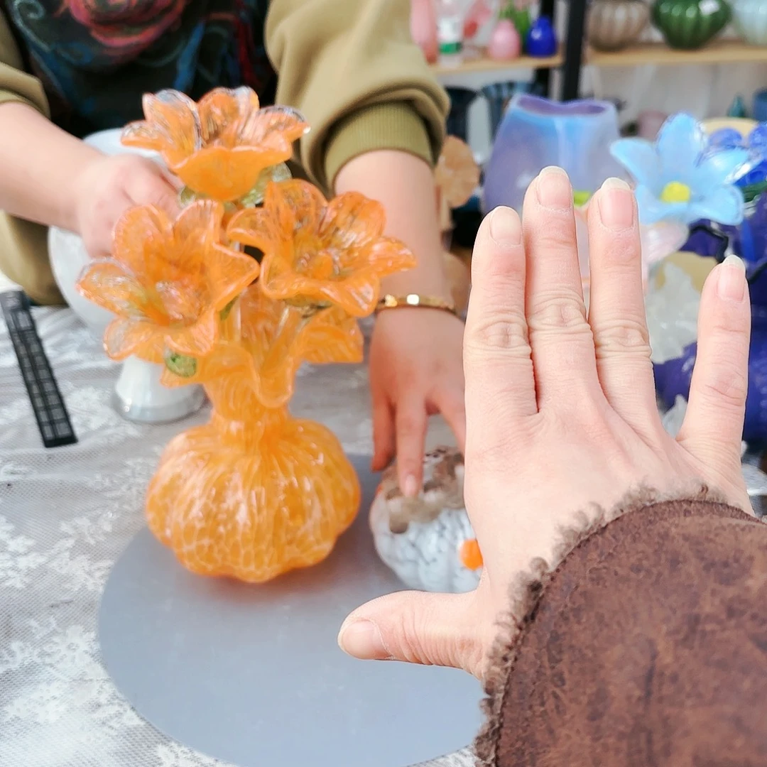 福利不退不换琉璃花瓶艺术品