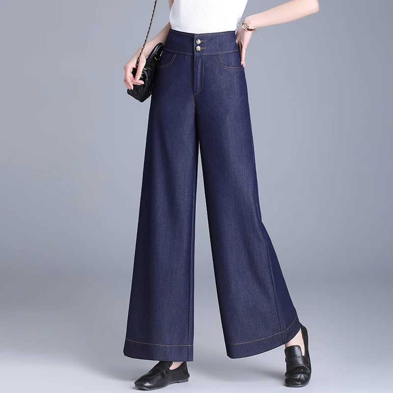 春夏款牛仔裤宽松阔腿裤女2025新款潮流时尚休闲裤长裤韩版裤子薄