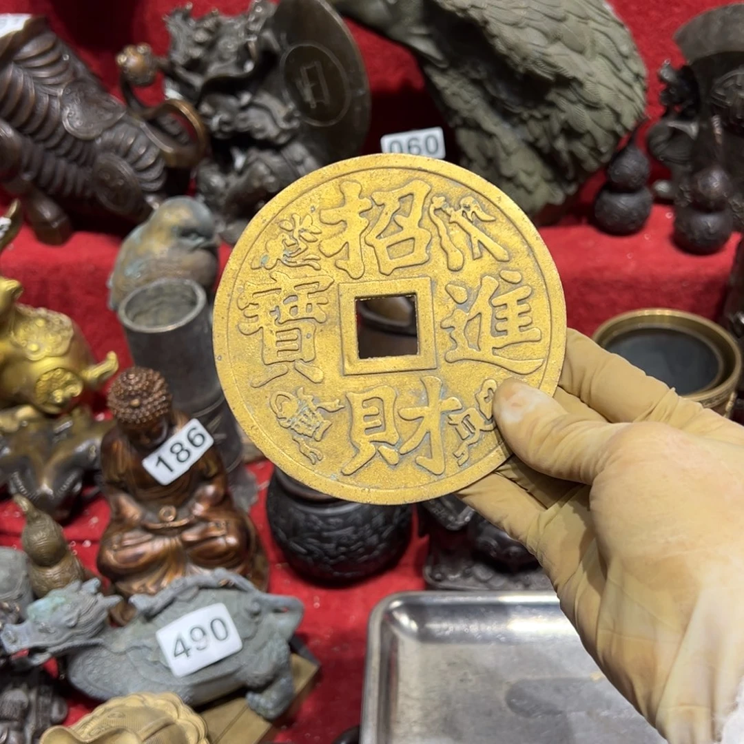 黄铜摆件，文房摆件