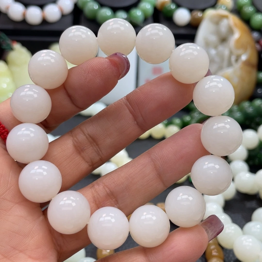 和田玉手链未镶嵌苍*