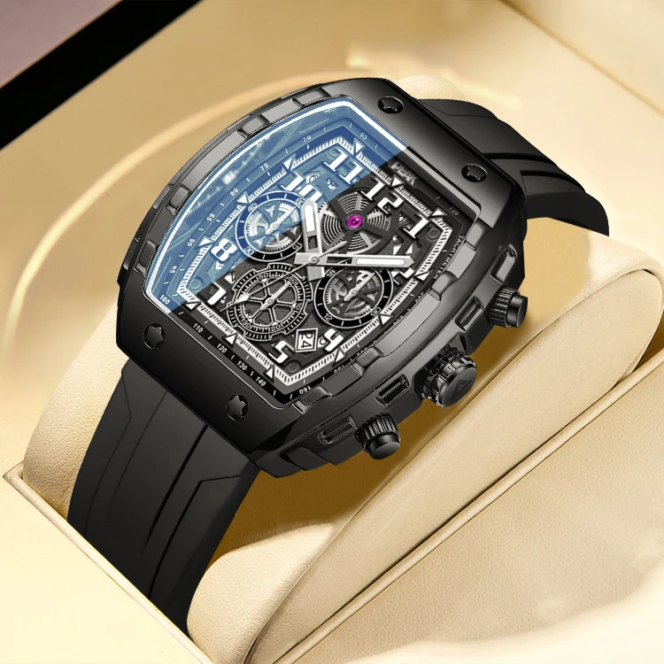 匹克正品手表男士名牌酒桶型高档时尚石英表男款运动学生潮流腕表