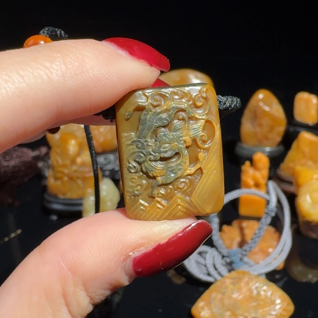 百***毛印石寿山石寿山石雕刻