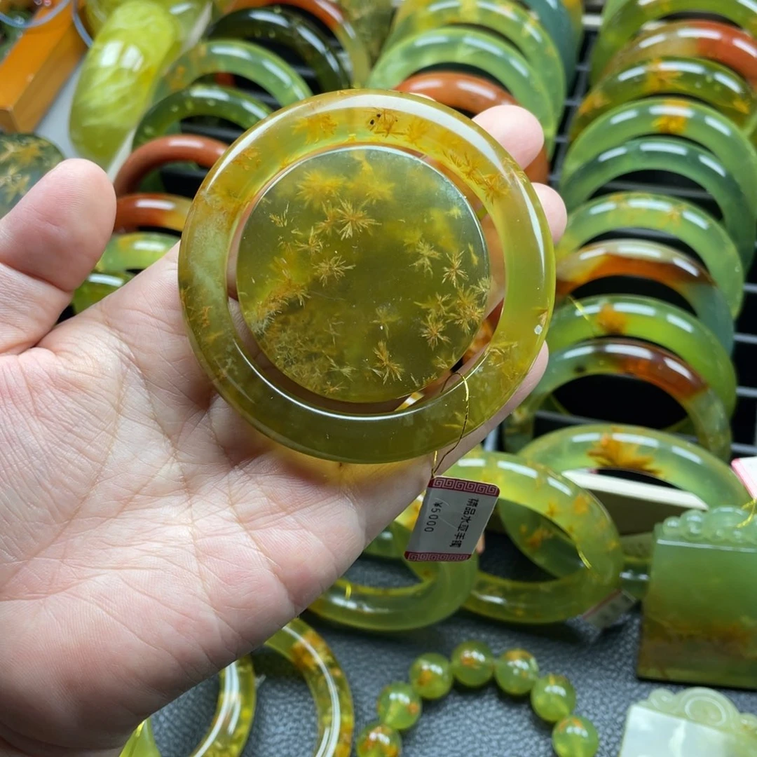 未镶嵌蛇纹石玉手镯