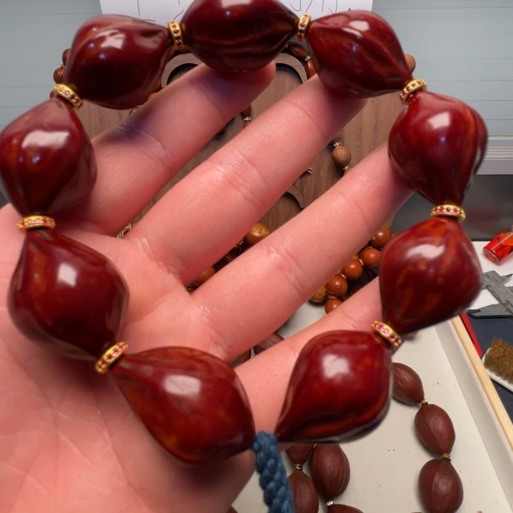 橄榄核手串/手链2.1梅林紫皮抛光打底