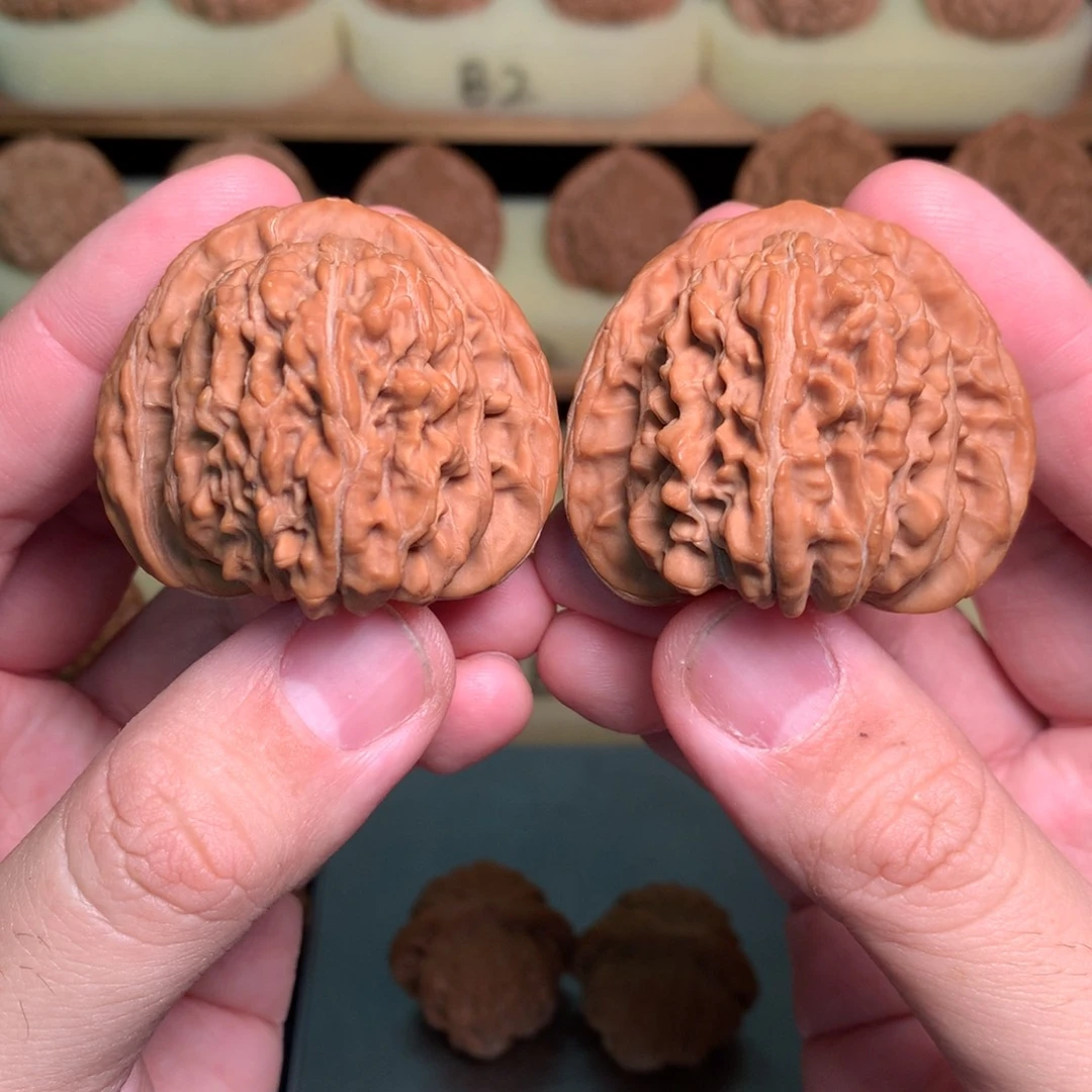 吊坠文玩核桃44三角桩平谷四座楼全品