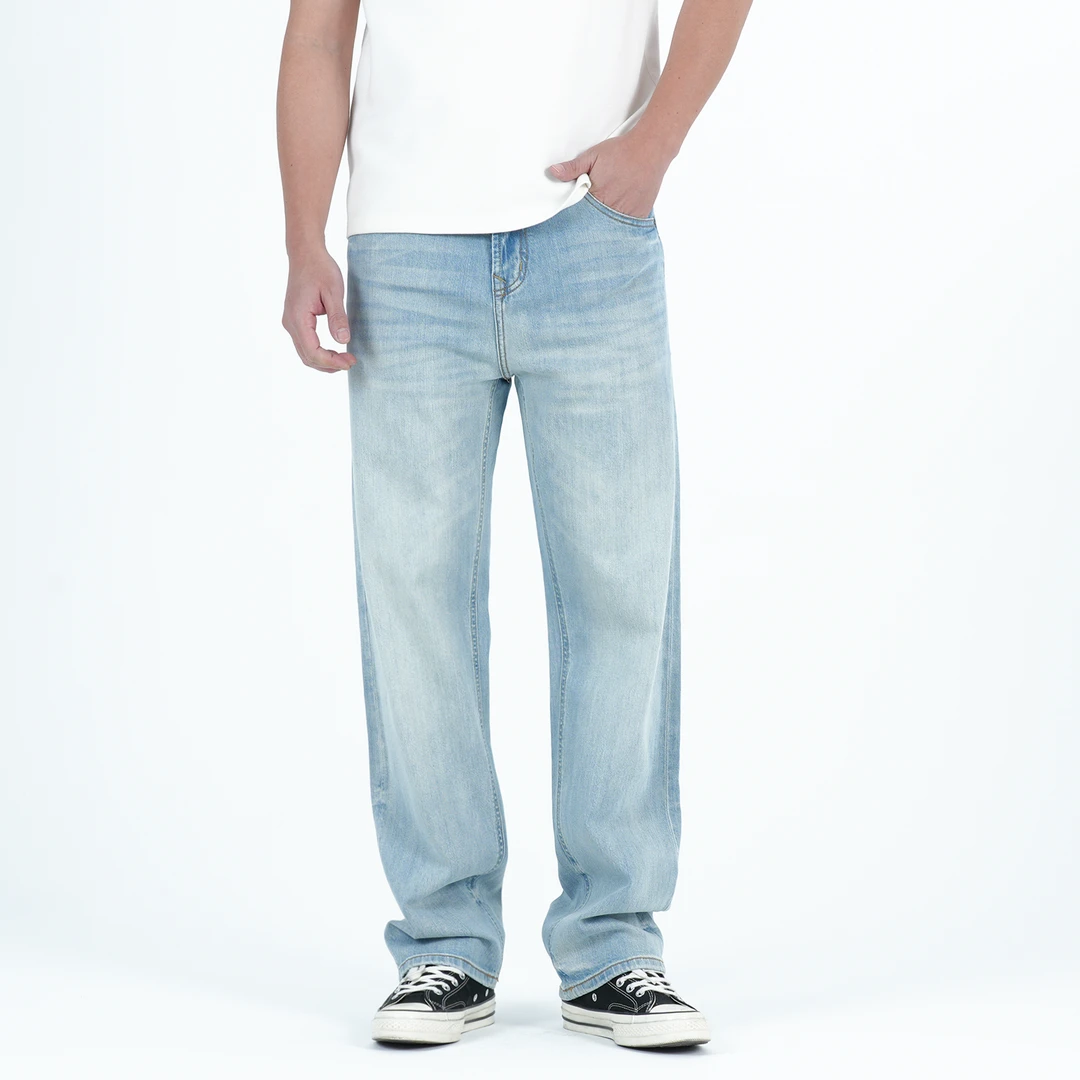 【微弹直筒】春夏新款怀旧水洗潮流百搭直筒牛仔裤男款