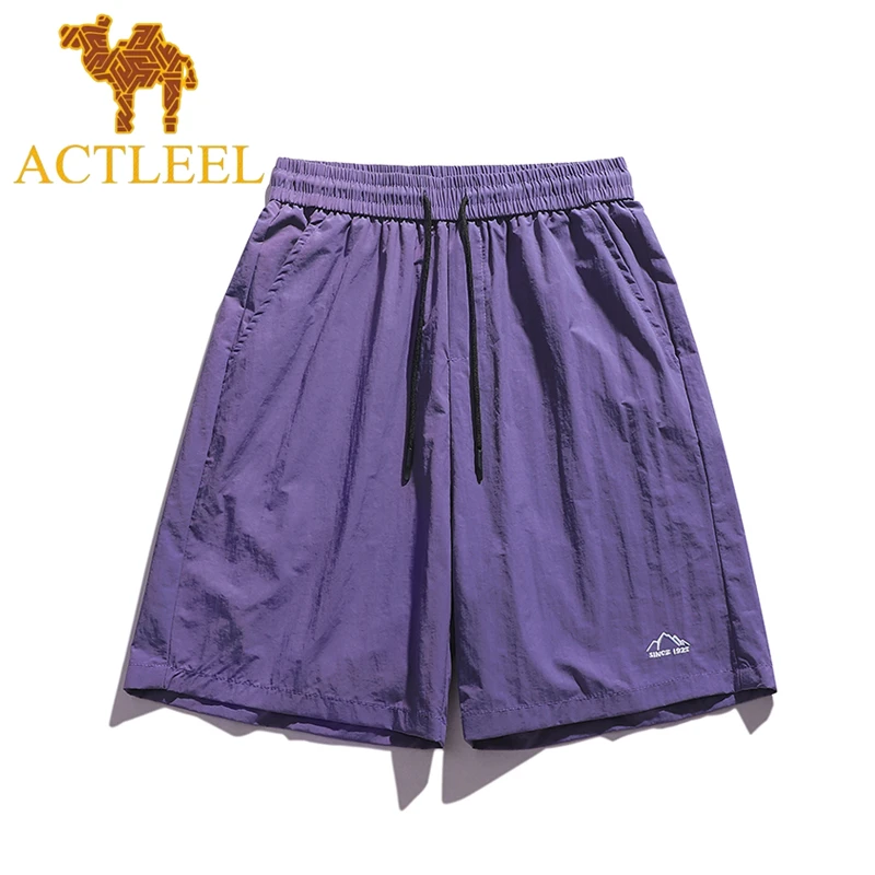 ACTLEEL夏季户外运动薄款裤子速干短裤港风休闲五分裤冰丝男生裤