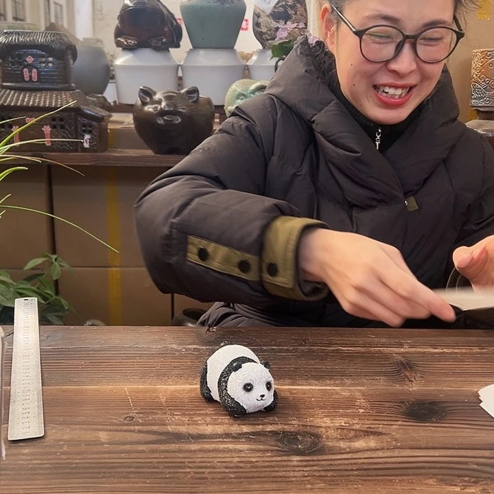 紫砂花盆熊猫888888888888