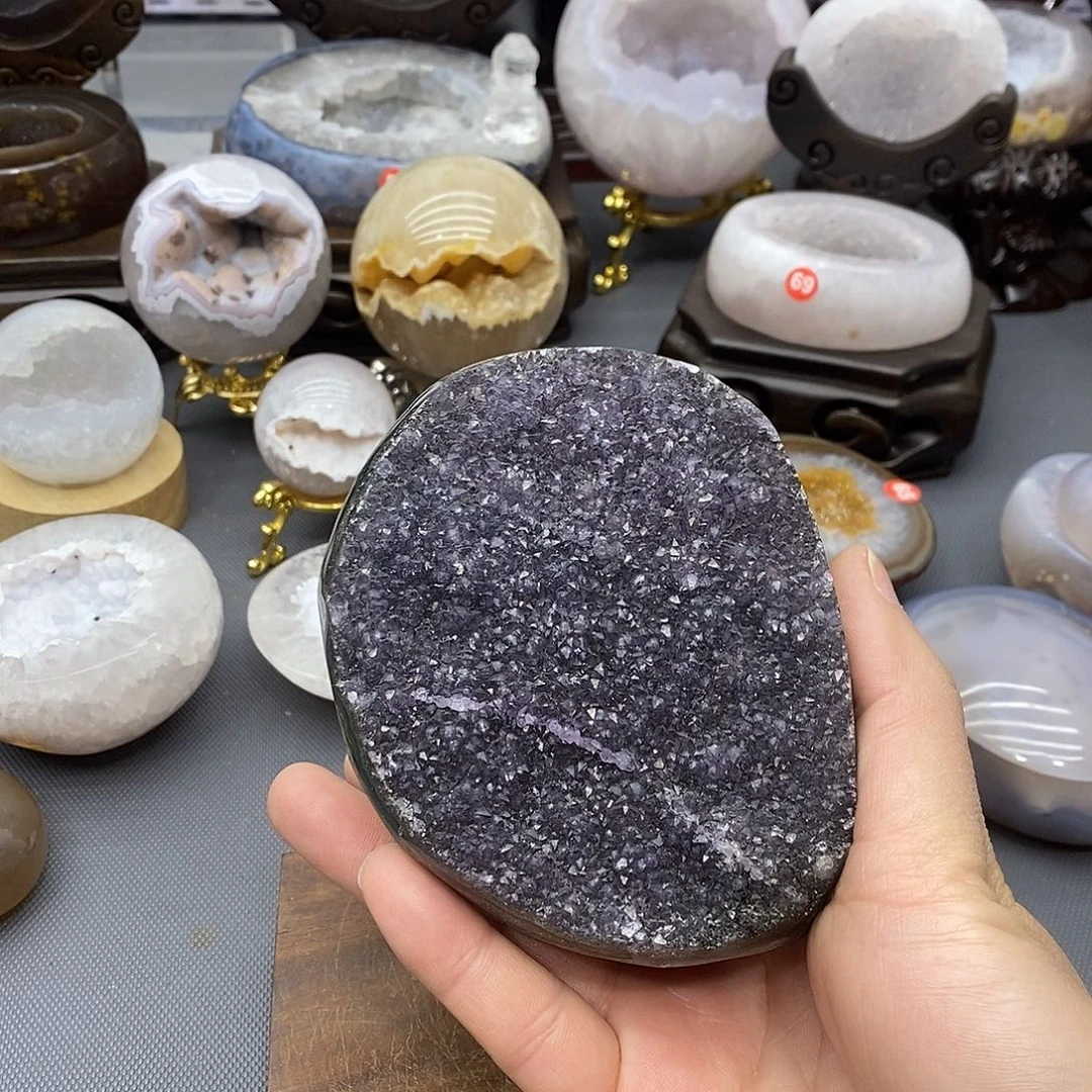 未镶嵌摆件紫晶紫晶