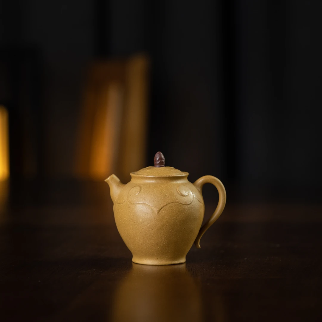 珽珽茶器 小如意 黄金段 95cc 家用紫砂壶tt1