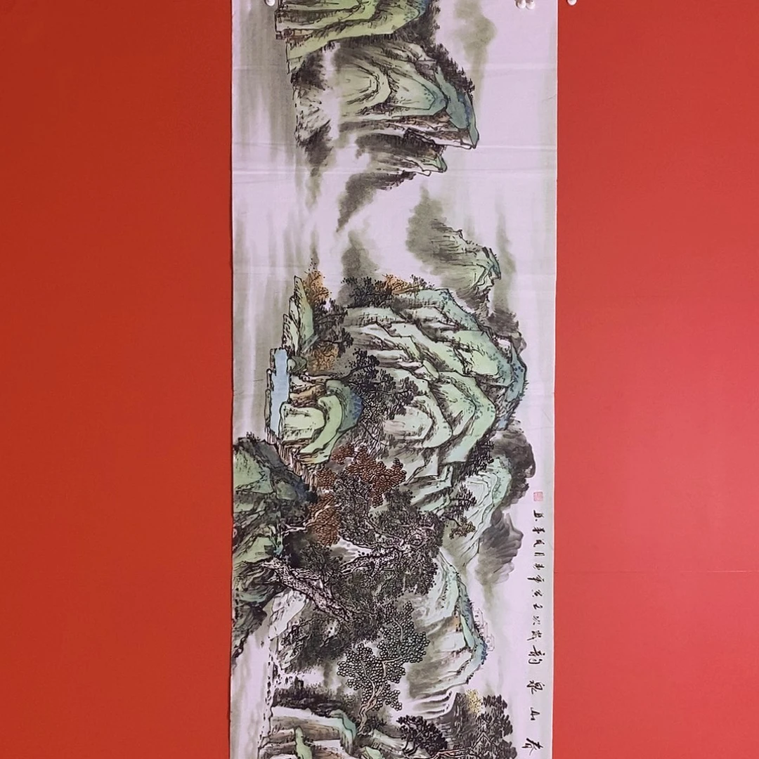 国画山水花鸟国画作品