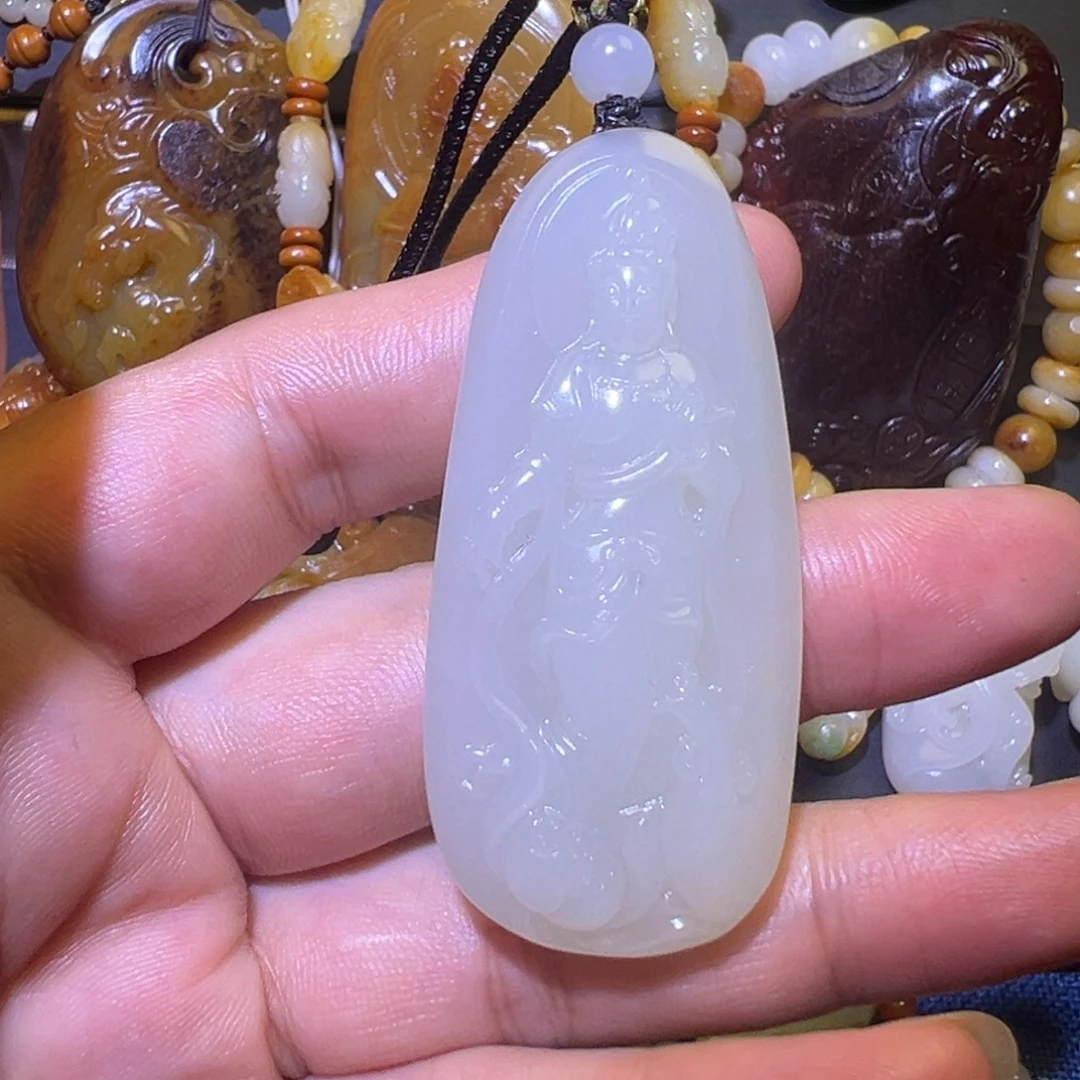 和田玉未镶嵌挂件