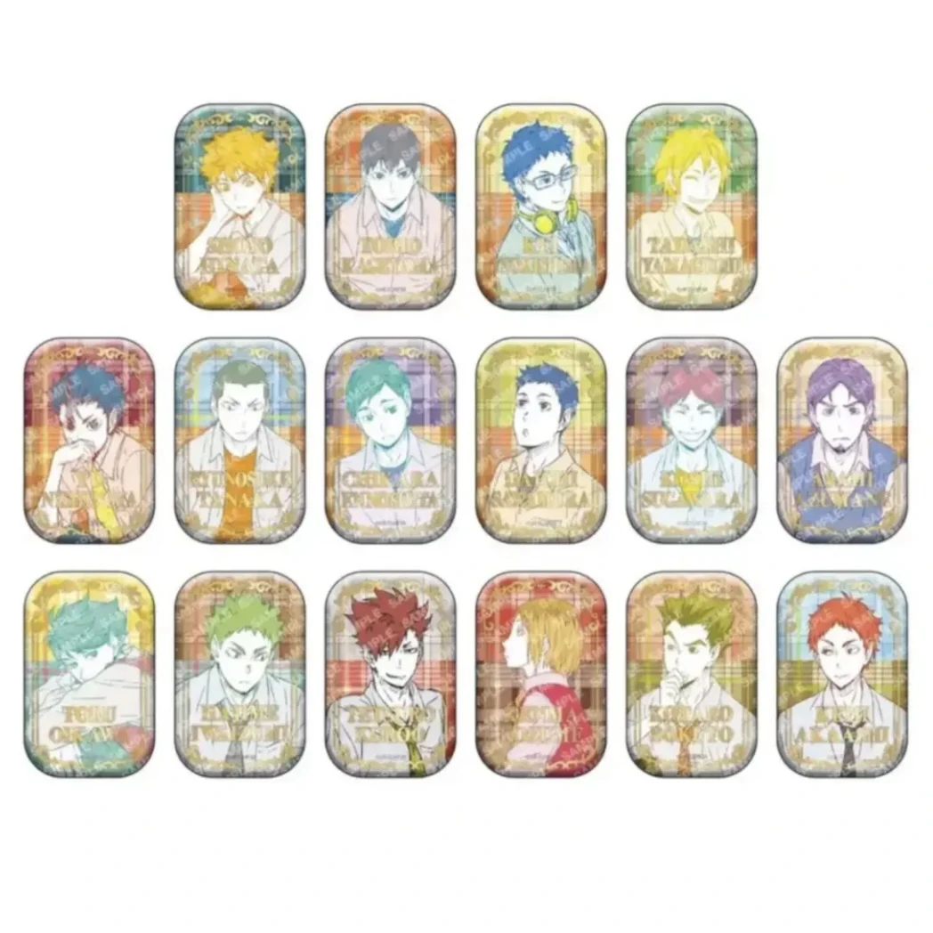 【芸吃谷】排球少年 烫金方 一弹 吧唧 盲盒 转盘（默认代拆）