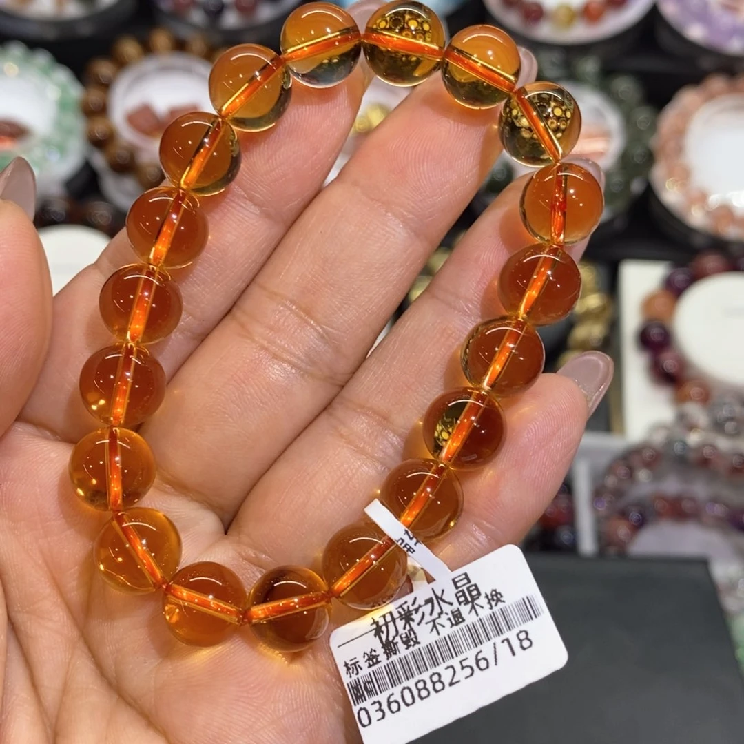 如***爱水晶手链未镶嵌巴西暴力黄10