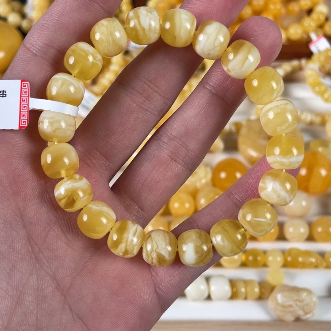 蜜蜡裸石未镶嵌阳*哥单圈11+