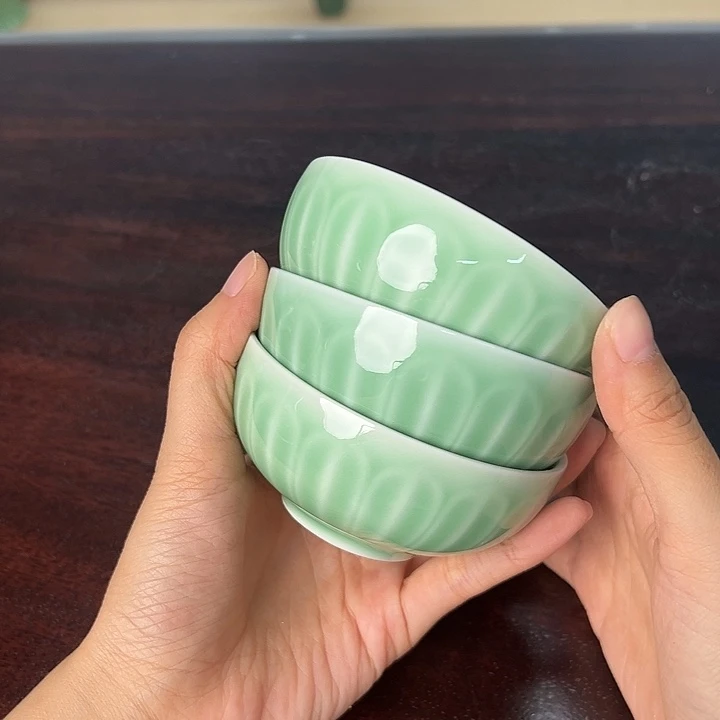 龙泉云间青瓷小米茶器