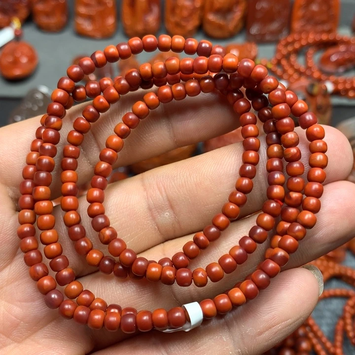 南红玛瑙手串未镶嵌4m m