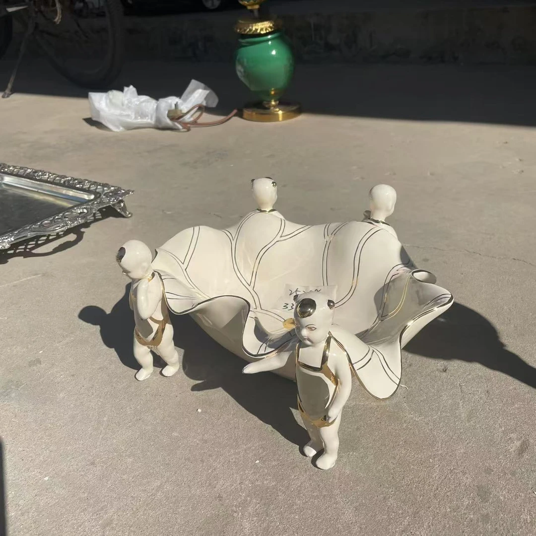 新尾货 饰品 瑕疵 25288 果盘 盘子 33*27*15